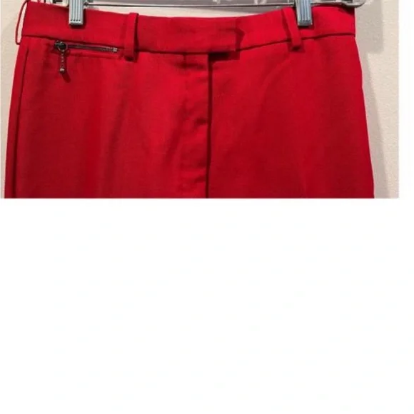 NINA RICCI RED TAILORED PANTS - Picture 3 of 8